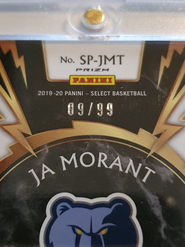 2019 Select Ja Morant Rookie #PATCH PURPLE /99 Sparks Worn Jersey RC - Rare