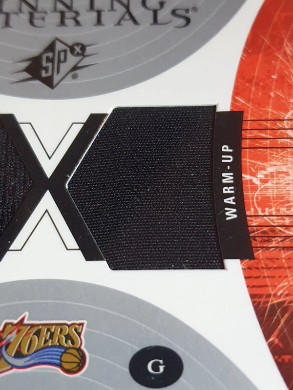 2003 Upper Deck SPx Allen Iverson #PATCH Dual Game Worn Jerseys - Rare