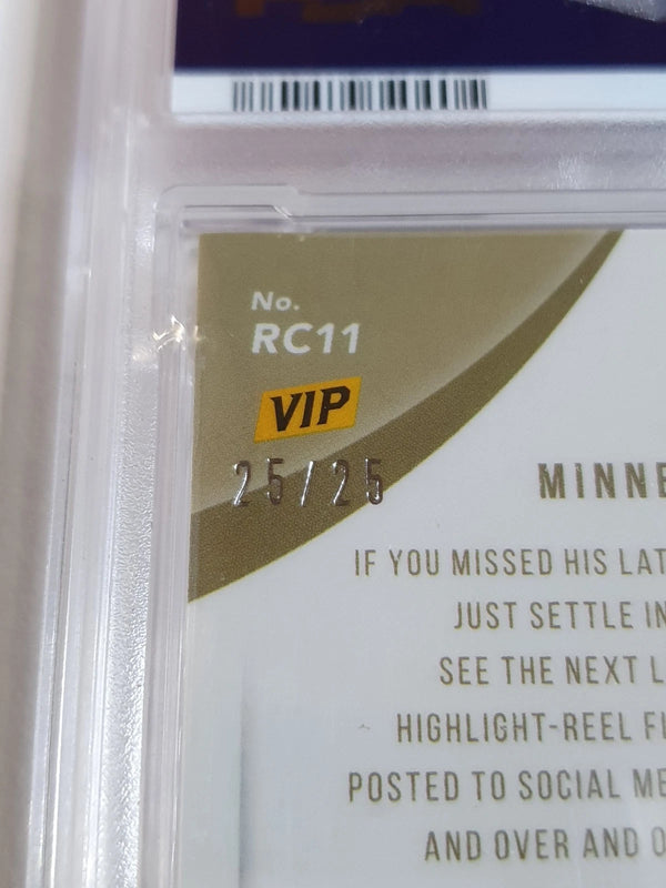 2022 Panini National VIP Anthony Edwards Rookie #PATCH 25/25 Jersey RC - PSA 9