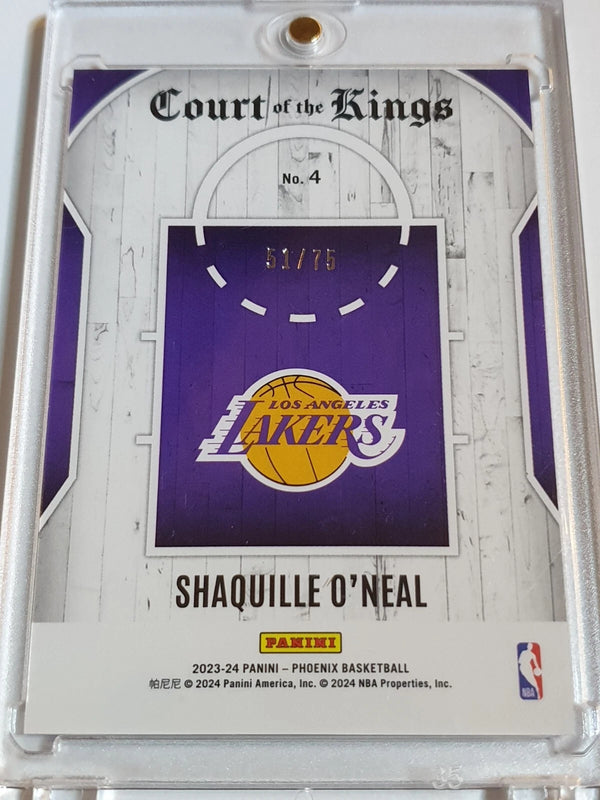 2023 Phoenix Shaquille O'Neal #4 PURPLE /75 Holo Court of the Kings - Rare