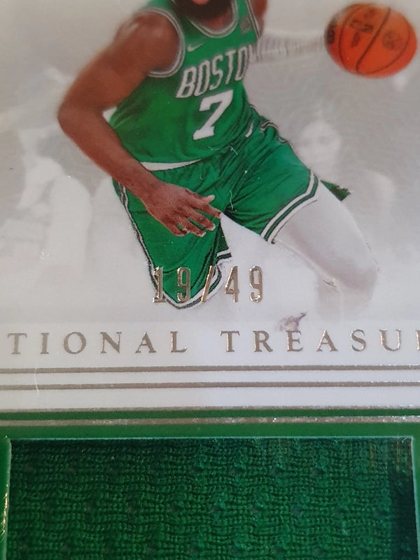 2023 Panini National Treasures Jaylen Brown #PATCH 19/49 Game Worn Jersey - Rare