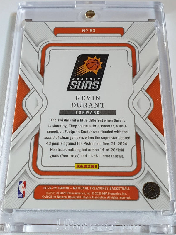 2024 Panini National Treasures Kevin Durant #83 ROYAL BLUE /25 Foil Edition