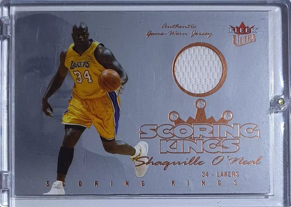 2004 Fleer Ultra Shaquille O'Neal #PATCH Game Worn Jersey - Scoring Kings