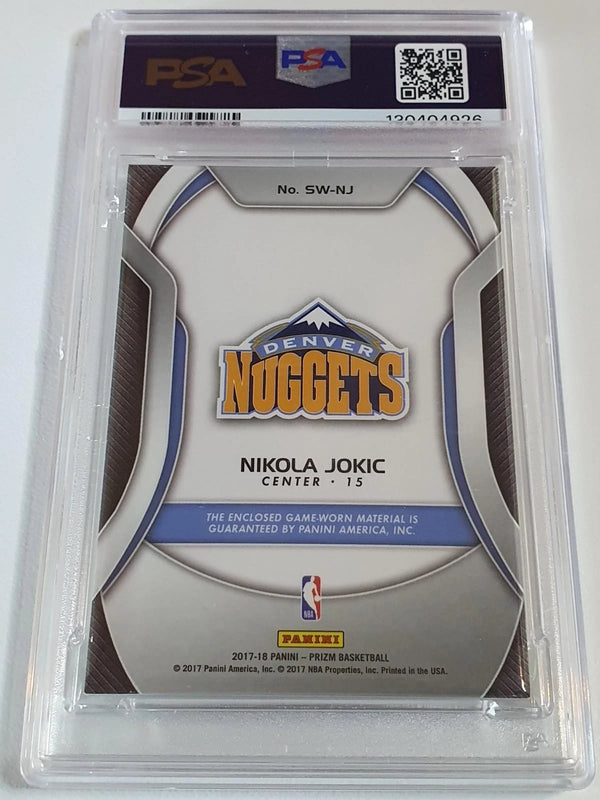 2017 Panini Prizm Nikola Jokic #PATCH Game Worn Jersey - PSA 9 (POP 8)