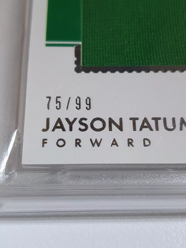2017 Encased Jayson Tatum Rookie #PATCH /99 Game Worn Jersey - PSA 9 (POP 7)