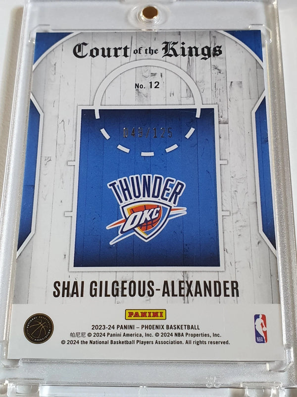 2023 Panini Phoenix Shai Gilgeous-Alexander #12 RED /125 Holo - Ready to Grade
