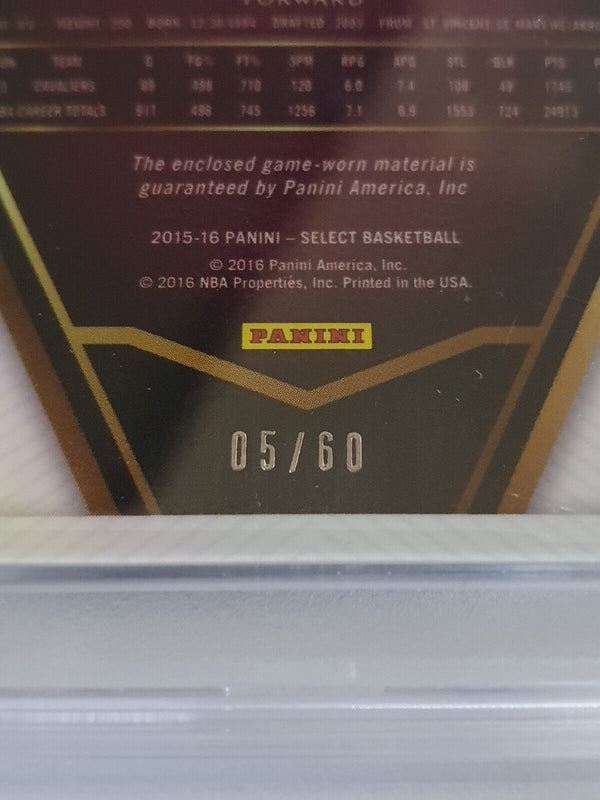 2015 Select LeBron James #PATCH /60 Game Worn Jersey - PSA 9 (POP 1)