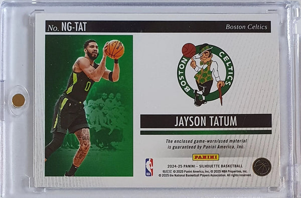 2024 Panini Silhouette Jayson Tatum #PATCH Game Worn Jersey - Ready to Grade
