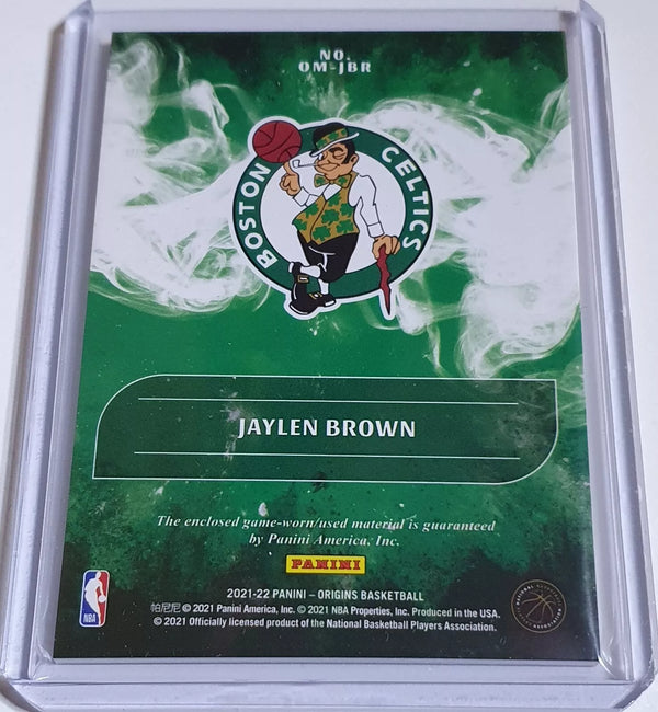 2021 Panini Origins Jaylen Brown #PATCH Game Worn Jersey - Ready to Grade