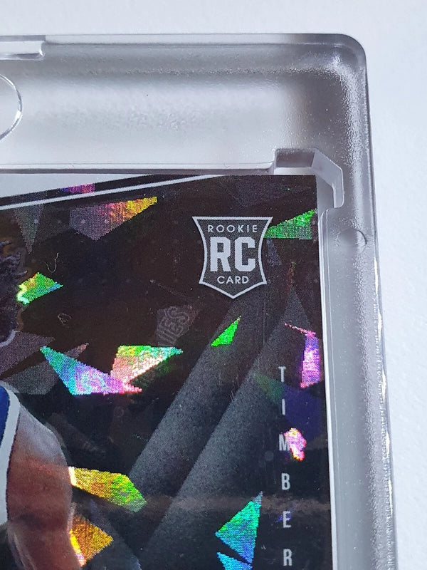 Panini National Anthony Edwards Rookie #PATCH CRACKED ICE /25 Jersey RC