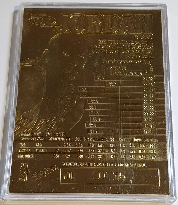 1998 Fleer Michael Jordan 23K GOLD CARD Skybox Z-Force - Original Box