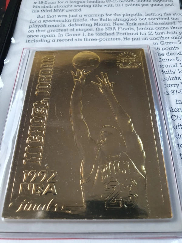 1999 Upper Deck Michael Jordan 22KT GOLD Rookie & Career Cards (4 x Cards)