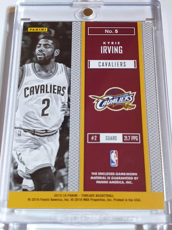 2015 Panini Threads Kyrie Irving #PATCH 99/99 Game Worn Jersey - Ready to Grade