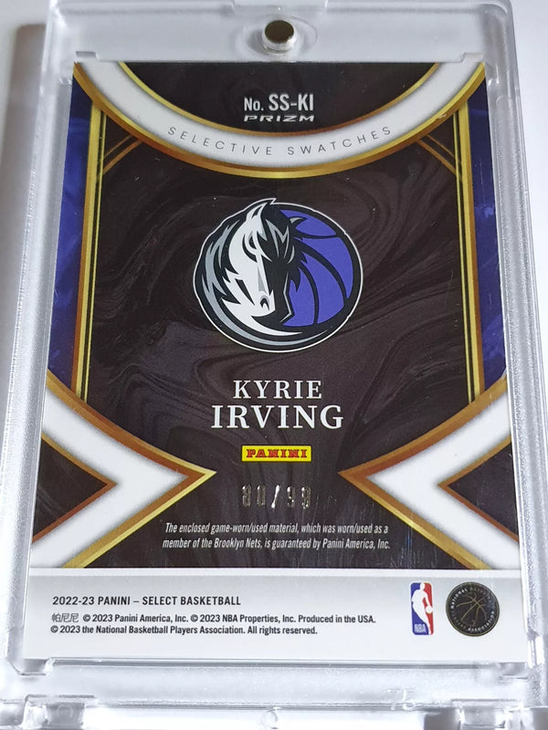 2022 Panini Select Kyrie Irving #PATCH PURPLE /99 Game Worn Jersey - Rare