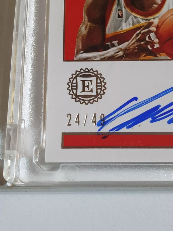 2017 Panini Encased Dominique Wilkins #PATCH AUTO /49 Game Worn Jersey - Rare