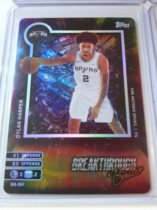 2025 Topps Match Attax Dylan Harper Lot of 4 x Rookie #122 #HP-HD #BB-DH - Rare