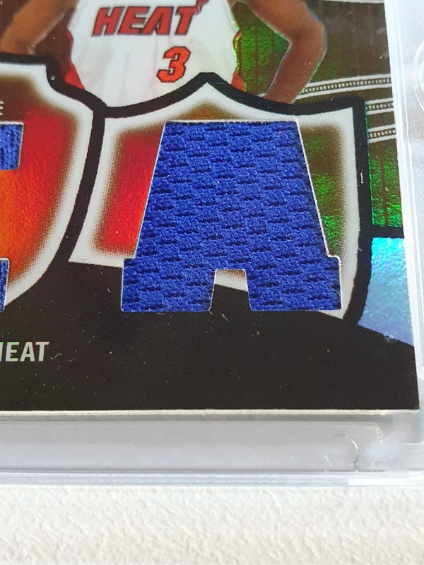 2006 Topps Triple Threads Dwyane Wade #PATCH /27 Game Worn Triple Jerseys - Rare