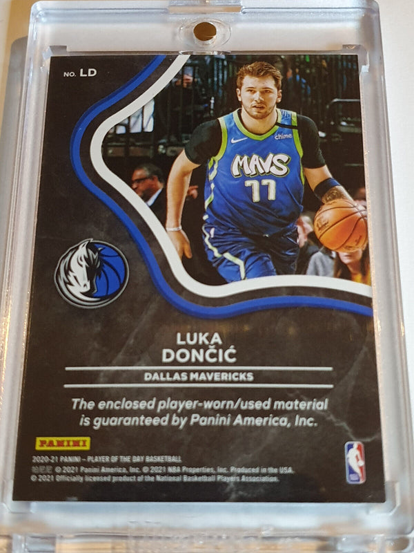 2020 Panini Luka Doncic #PATCH BLUE /99 Game Worn Jersey - Ready for Grading