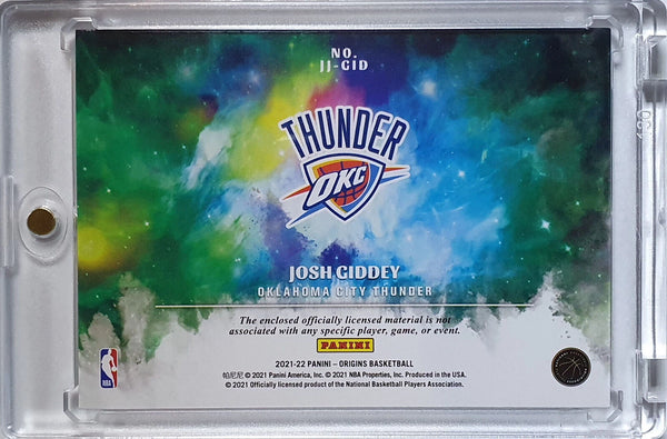 2021 Origins Josh Giddey Rookie #PATCH TURQUIOSE /25 PRIME 4 Color Jersey - Rare