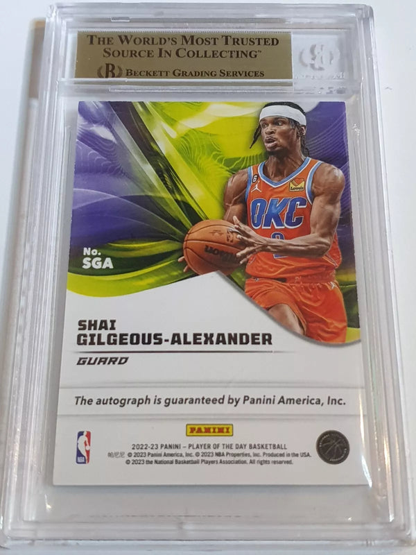 2022 Panini Shai Gilgeous-Alexander AUTO /20 Player Signed - BGS Authenticated