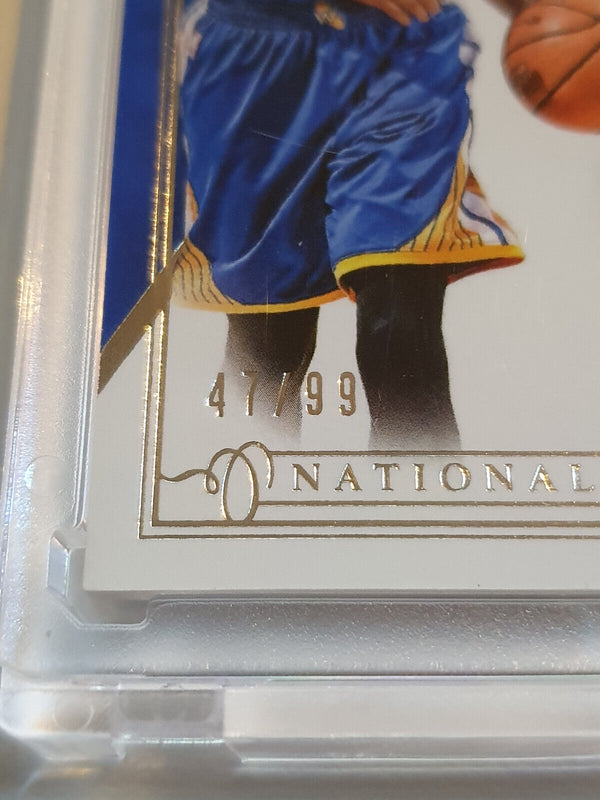 2013 National Treasures Stephen Curry #PATCH /99 Game Worn Dual Jerseys - Rare
