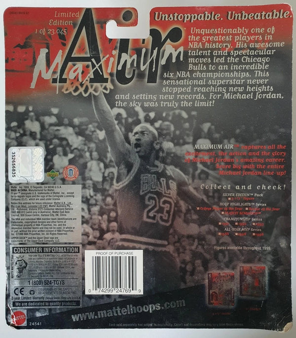 1999 Upper Deck Mattel Michael Jordan Hoops Highlights - Sealed Figure & Card