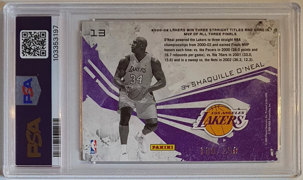 2009 Panini Rookies & Stars Shaquille O'Neal #13 HOLOFOIL /250 - PSA 9 (POP 2)