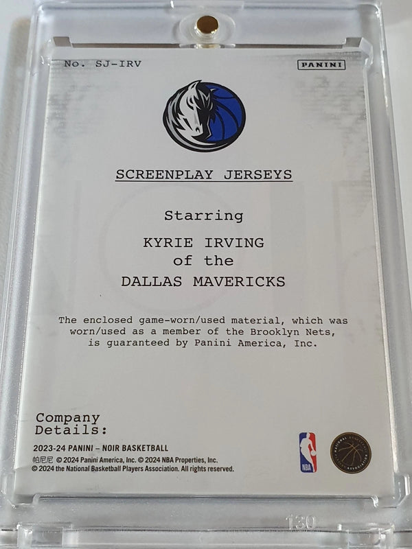 2014 Panini National Treasures Kyrie Irving #PATCH /99 Game Worn Jumbo Jersey