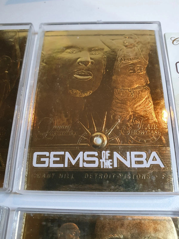 1998 Fleer Gems of the NBA 23K GOLD 6 Card Set + Game Breakers - Michael Jordan