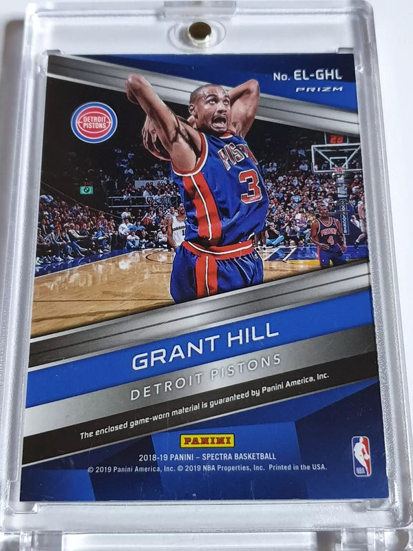 2018 Panini Spectra Grant Hill #PATCH SILVER /99 Prizm Game Worn Jersey - Rare