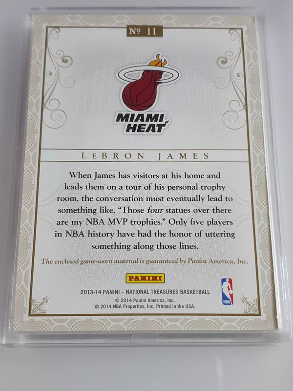 2013 National Treasures LeBron James #PATCH /99 Game Jersey - PSA 9 (POP 2)