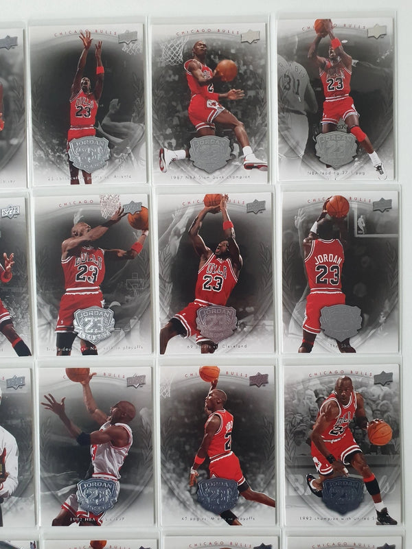 2009 Upper Deck Michael Jordan Legacy SILVER Complete 50 Cards - Good Condition