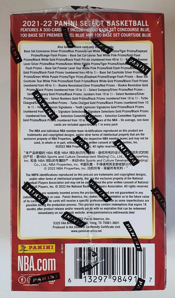 2021-22 Panini Select Basketball Blaster Box (Flash Prizms) - Factory Sealed