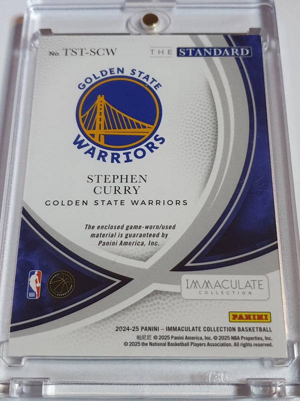 2024 Panini Immaculate Stephen Curry #PATCH /99 Game Worn Jumbo Jersey - Rare