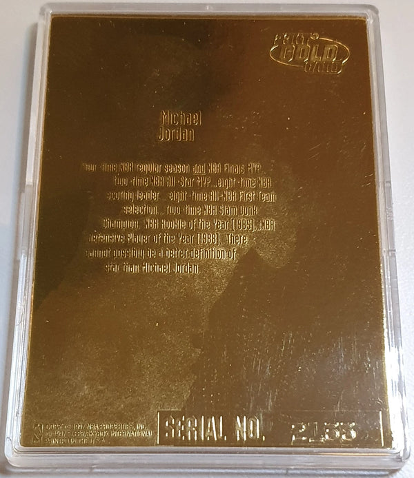 1997 Fleer Ultra Michael Jordan 23KT GOLD 1996-97 Starring Role - With COA & Box