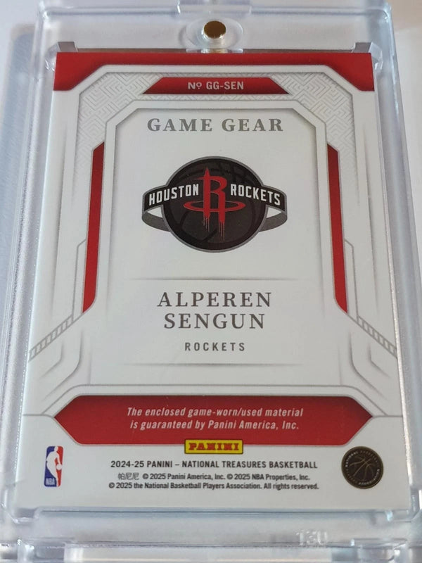 2024 Panini National Treasures Alperen Sengun #PATCH RED /24 Game Worn Jersey