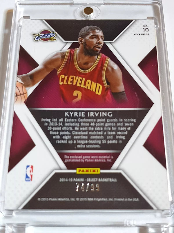 2014 Panini Select Kyrie Irving #PATCH PURPLE /99 Game Worn Jersey - Rare