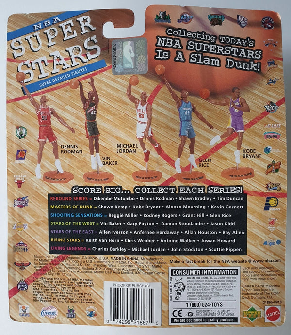 1998 Upper Deck Mattel Grant Hill Super Stars Figurine - Sealed Figure & Card