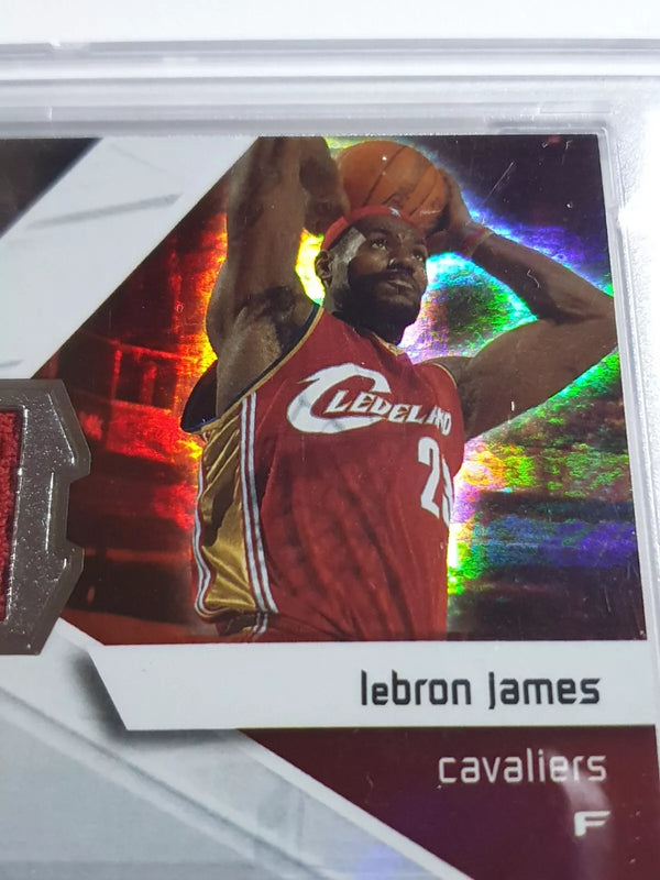 2008 Upper Deck SPx Lebron James #PATCH Game Worn Dual Jerseys - PSA 9 (POP 5)