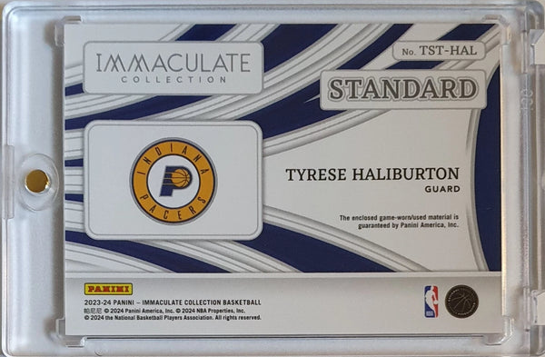 2023 Panini Immaculate Tyrese Haliburton #PATCH /99 Game Worn Jumbo Jersey