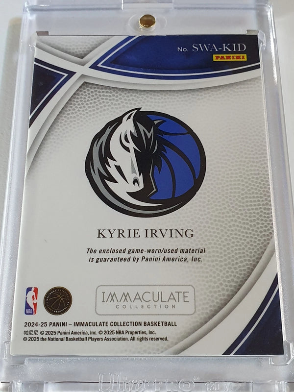 2024 Immaculate Collection Kyrie Irving #PATCH /99 Game Worn Jersey - Rare