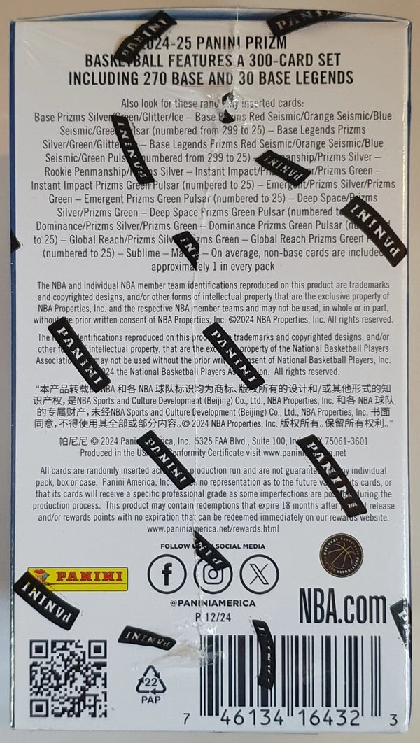 2024-25 Panini Prizm Basketball Blaster Box - Factory Sealed Risacher Castle?