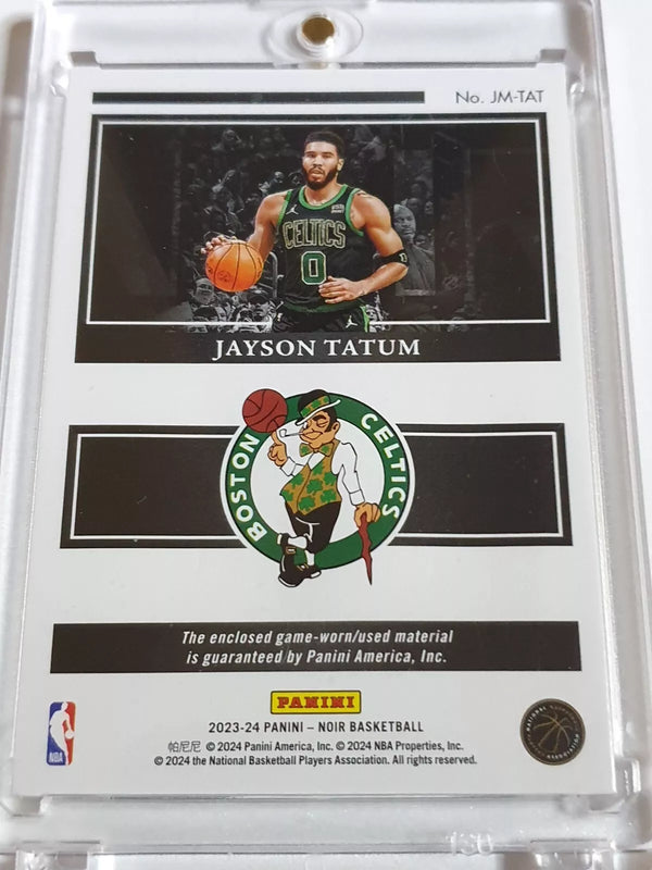 2023 Panini Noir Jayson Tatum #PATCH /99 Game Worn Jumbo Jersey - Rare