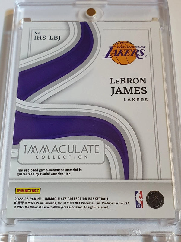 2022 Panini Immaculate LeBron James #PATCH /99 Game Worn Jersey - Rare