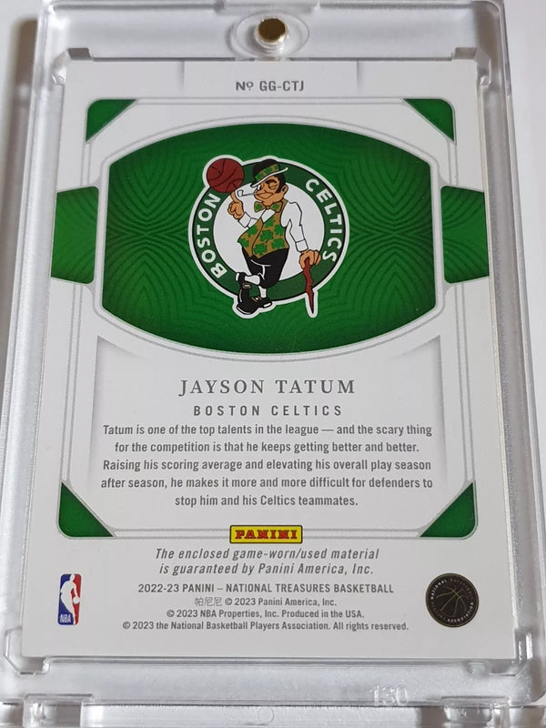 2022 National Treasures Jayson Tatum #PATCH /99 Worn Jersey Game Gear - Rare