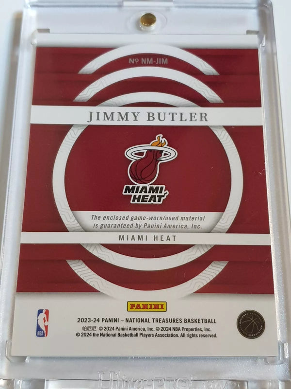 2023 Panini National Treasures Jimmy Butler #PATCH /99 Game Worn Jersey - Rare