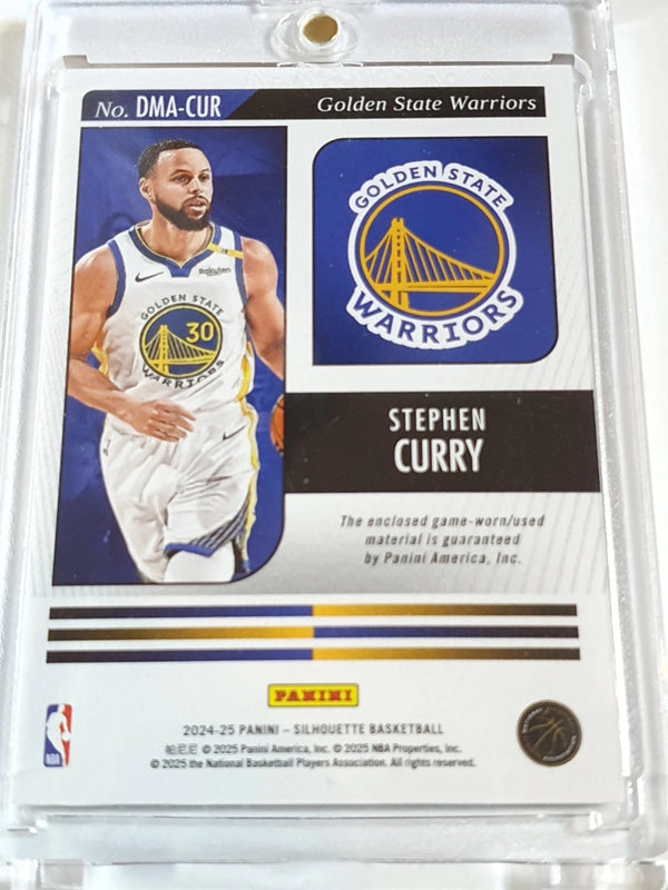 2024 Panini Silhouette Stephen Curry #PATCH Game Worn Dual Jerseys - Rare