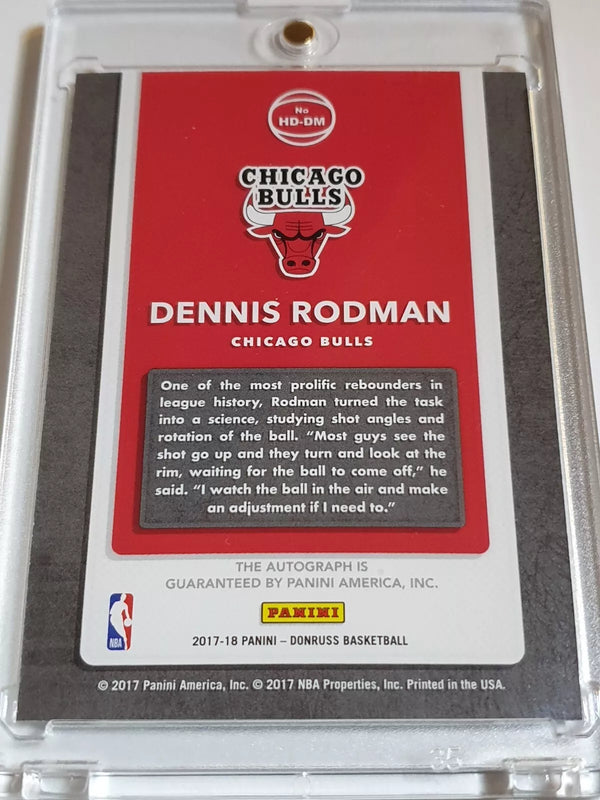 2017 Panini Donruss Dennis Rodman #AUTO GOLD /10 Hall Dominator - Ready to Grade