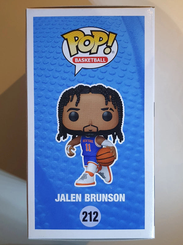Jalen Brunson Funko Figure #212 (Blue Jersey Pop Figurine) - With Protector