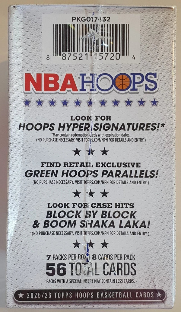 2025-26 Topps NBA Hoops Retail Blaster Box - Factory Sealed Cooper Flagg?